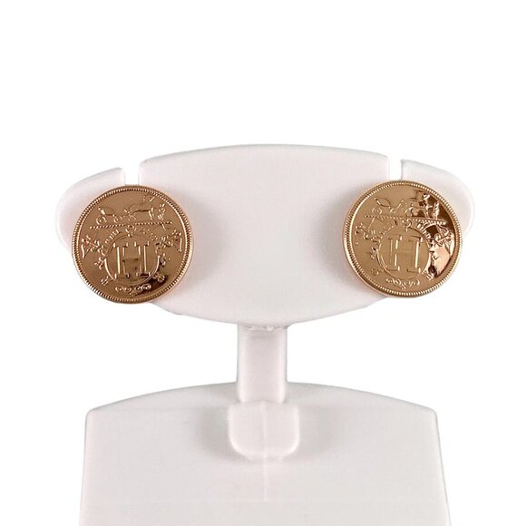 HERMES Exreplis TPM Rose gold Earring - Picture 1 of 14